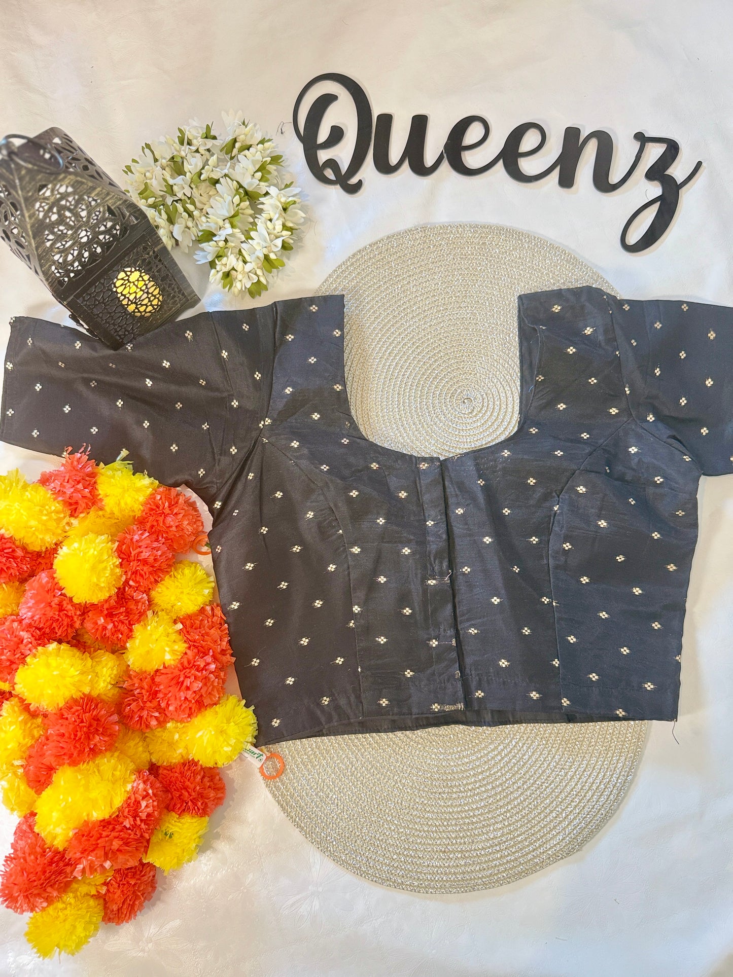 QB072- Chanderi Silk Blouse