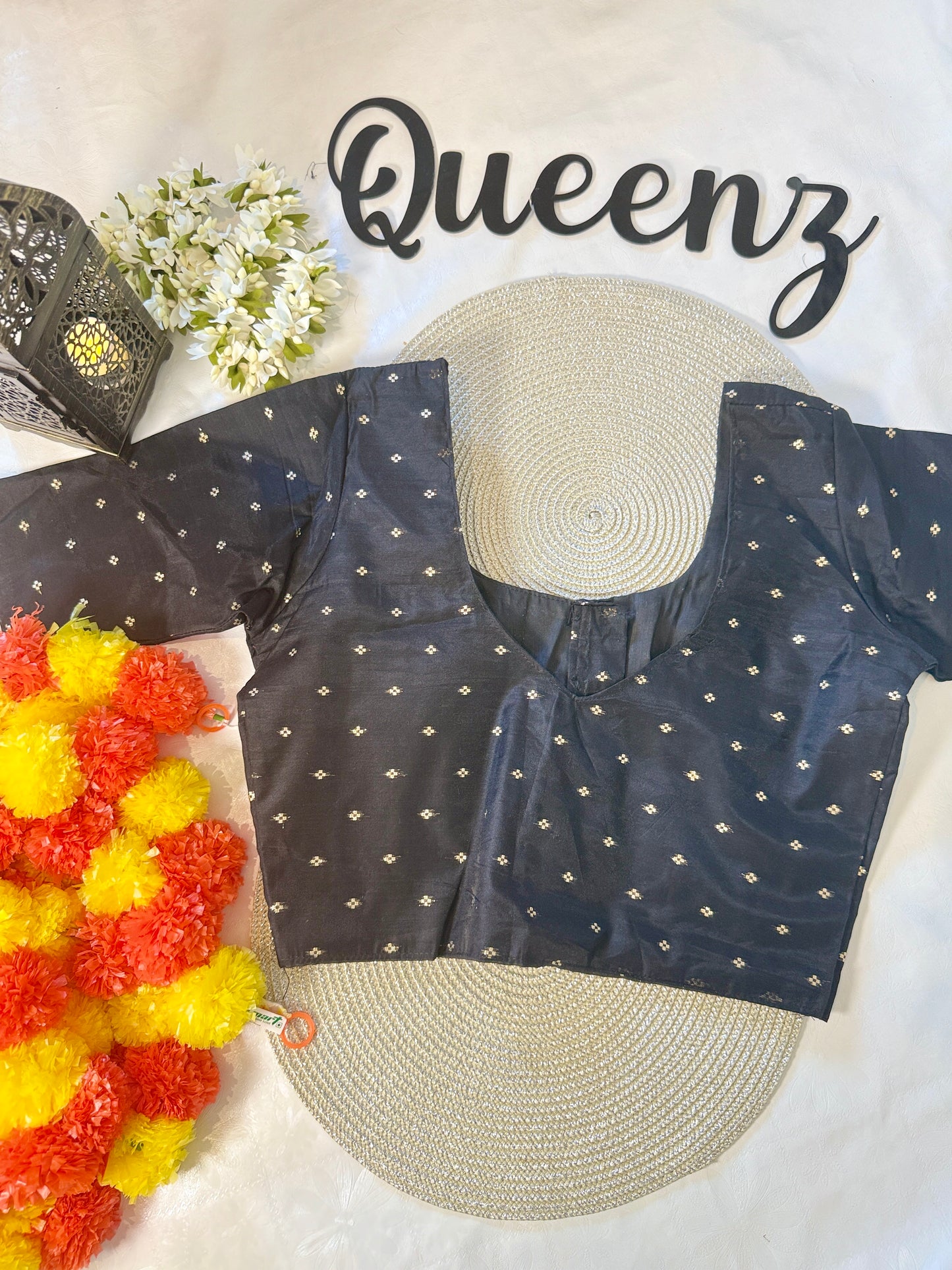 QB072- Chanderi Silk Blouse