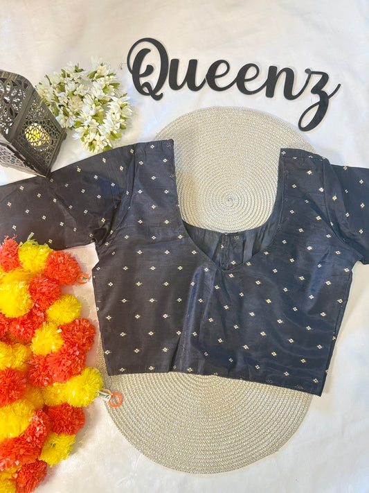 QB072- Chanderi Silk Blouse