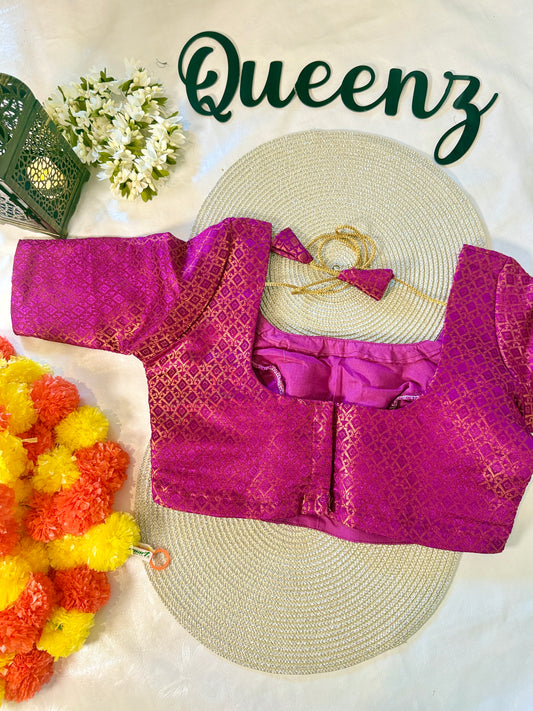 QB073- Brocade Blouse