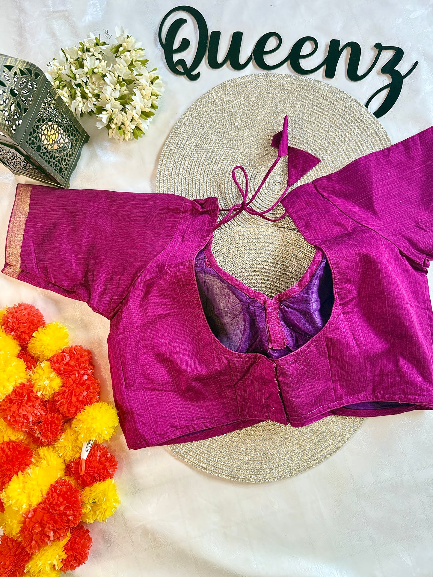 QB082- Cotton Silk  Blouse