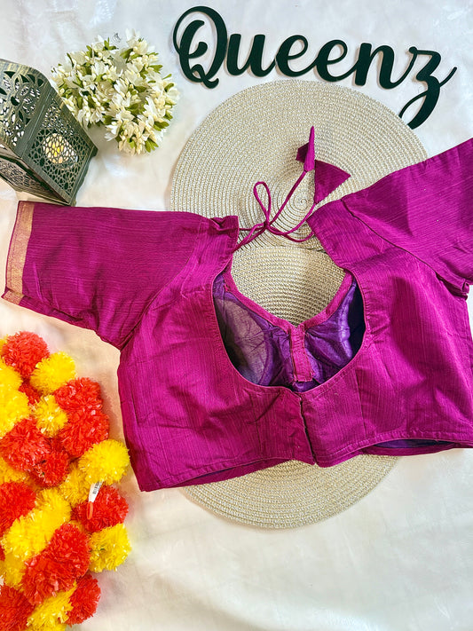QB082- Cotton Silk  Blouse