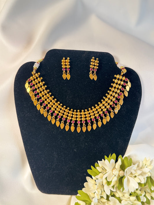 QJ108-Ruby & Gold Elakkathaly