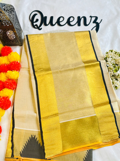 SS210-Balarampuram Style Temple Border Kerala Saree