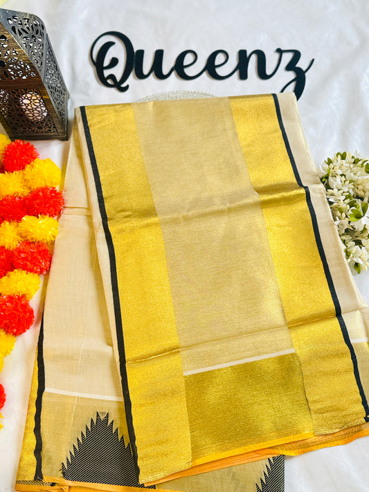 SS210-Balarampuram Style Temple Border Kerala Saree
