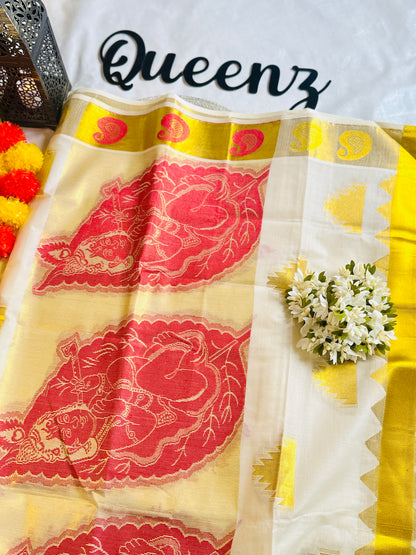 SS209-Unnikkannan Weaved Saree