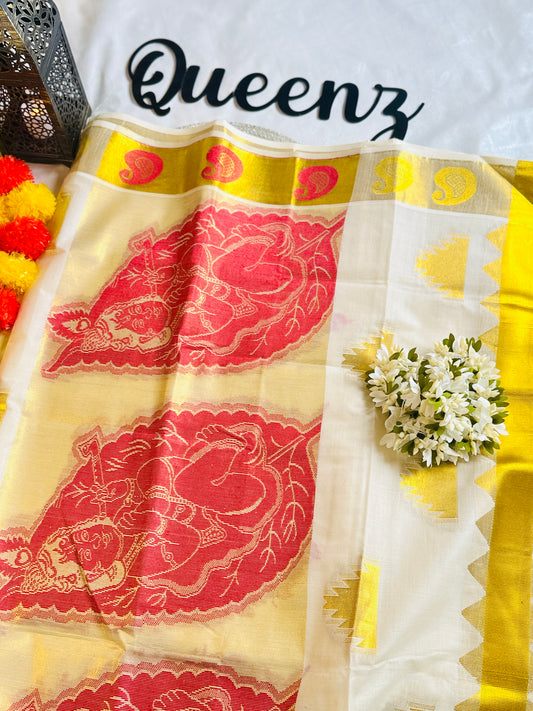 SS209-Unnikkannan Weaved Saree