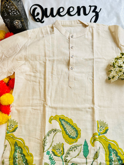 QM103-Mens Short Kurta