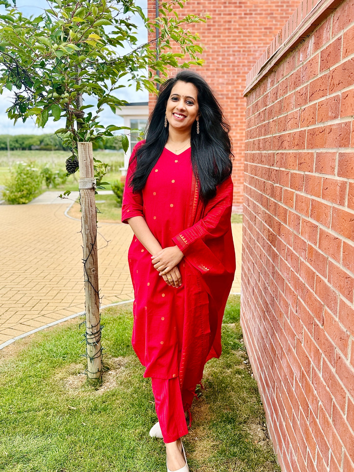 QS225 - Handloom Cotton Salwar Set