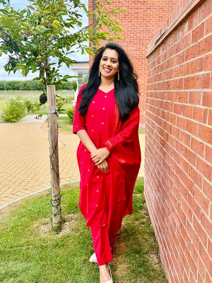 QS225 - Handloom Cotton Salwar Set