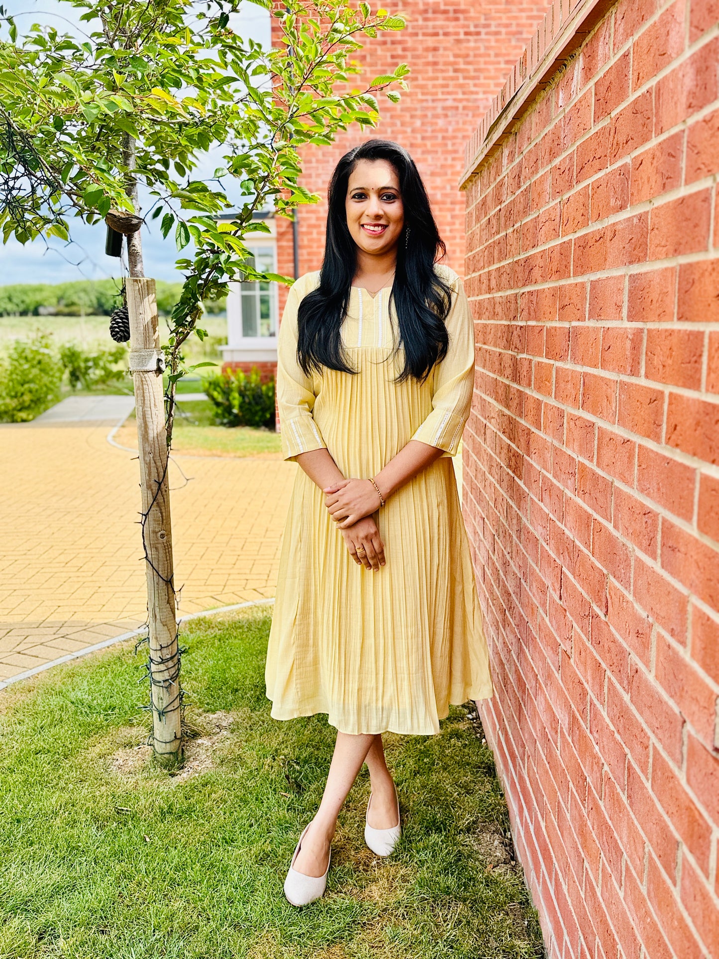 QS319-Chickoo Crushed Mulchanderi Kurta