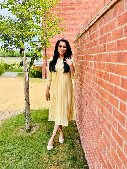 QS319-Chickoo Crushed Mulchanderi Kurta