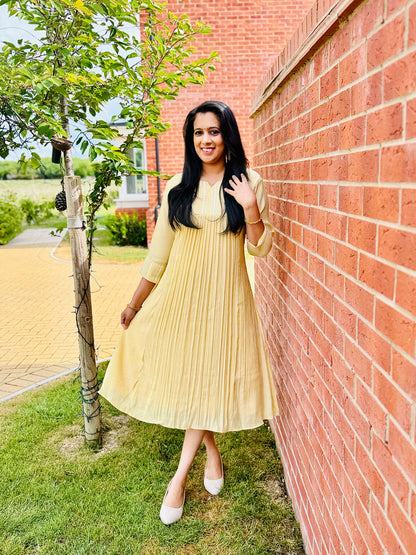 QS319-Chickoo Crushed Mulchanderi Kurta