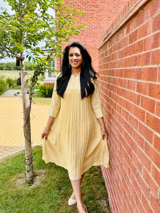 QS319-Chickoo Crushed Mulchanderi Kurta