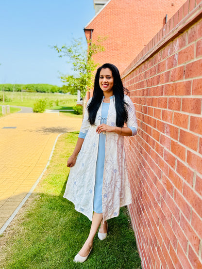 QS511 Overcoat Style Kurta Set